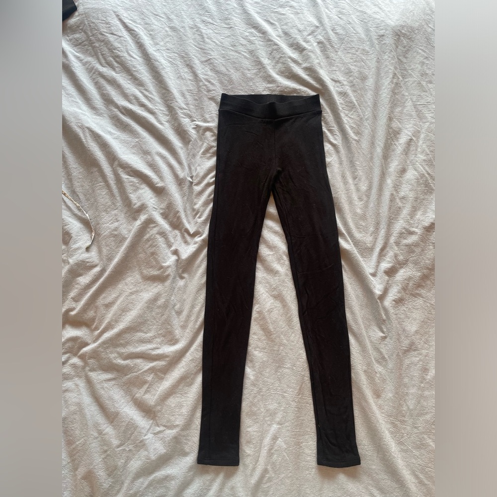 Black Double Lined High-Waisted Leggings